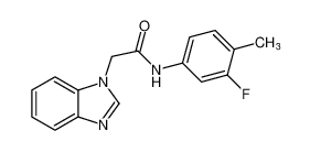 1H-Benzimidazole-1-acetamide, N-(3-fluoro-4-methylphenyl)- CAS:796974-03-3 manufacturer & supplier