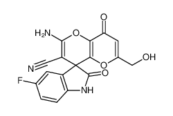 2'-amino-5-fluoro-6'-(hydroxymethyl)-2,8'-dioxo-8'H-spiro[indoline-3,4'-pyrano[3,2-b]pyran]-3'-carbonitrile CAS:797028-40-1 manufacturer & supplier