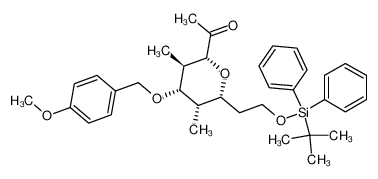 1-[(2R,3R,4S,5S,6R)-6-[2-(tert-Butyl-diphenyl-silanyloxy)-ethyl]-4-(4-methoxy-benzyloxy)-3,5-dimethyl-tetrahydro-pyran-2-yl]-ethanone CAS:797035-79-1 manufacturer & supplier