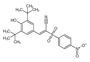 (E)-3-(3,5-di-tert-butyl-4-hydroxyphenyl)-2-((4-nitrophenyl)sulfonyl)acrylonitrile CAS:797035-89-3 manufacturer & supplier