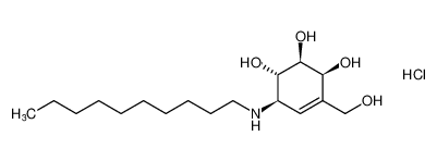 (1S,2S,3S,6R)-6-(decylamino)-4-(hydroxymethyl)cyclohex-4-ene-1,2,3-triol hydrochloride CAS:797039-55-5 manufacturer & supplier