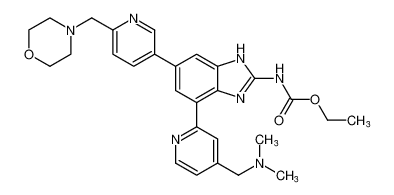 ethyl (4-(4-((dimethylamino)methyl)pyridin-2-yl)-6-(6-(morpholinomethyl)pyridin-3-yl)-1H-benzo[d]imidazol-2-yl)carbamate CAS:797046-07-2 manufacturer & supplier