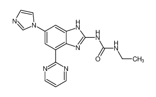 1-(6-(1H-imidazol-1-yl)-4-(pyrimidin-2-yl)-1H-benzo[d]imidazol-2-yl)-3-ethylurea CAS:797046-28-7 manufacturer & supplier