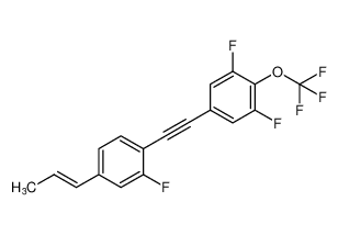 (E)-1,3-difluoro-5-((2-fluoro-4-(prop-1-en-1-yl)phenyl)ethynyl)-2-(trifluoromethoxy)benzene CAS:797048-82-9 manufacturer & supplier