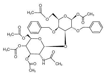 3-O-(2-Acetamido-3,4,6-tri-O-acetyl-2-desoxy-β-D-glucopyranosyl)-1,6-di-O-acetyl-2,4-di-O-benzyl-β-D-galactopyranose CAS:79705-57-0 manufacturer & supplier