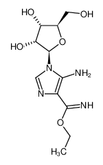 ethyl 5-amino-1-((2R,3R,4S,5R)-3,4-dihydroxy-5-(hydroxymethyl)tetrahydrofuran-2-yl)-1H-imidazole-4-carbimidate CAS:79715-27-8 manufacturer & supplier