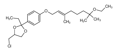 4-Chloromethyl-2-[4-((E)-7-ethoxy-3,7-dimethyl-oct-2-enyloxy)-phenyl]-2-ethyl-[1,3]dioxolane CAS:79727-92-7 manufacturer & supplier