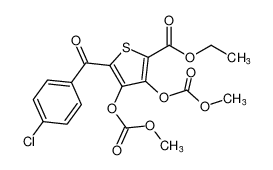 ethyl 5-(4-chlorobenzoyl)-3,4-bis((methoxycarbonyl)oxy)thiophene-2-carboxylate CAS:79764-30-0 manufacturer & supplier