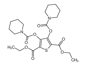 diethyl 3,4-bis((piperidine-1-carbonyl)oxy)thiophene-2,5-dicarboxylate CAS:79764-73-1 manufacturer & supplier