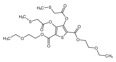 bis(2-ethoxyethyl) 3,4-bis(2-(methylthio)acetoxy)thiophene-2,5-dicarboxylate CAS:79766-45-3 manufacturer & supplier