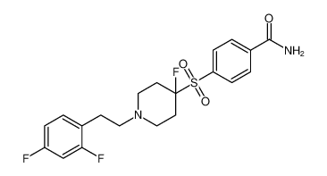 4-((1-(2,4-difluorophenethyl)-4-fluoropiperidin-4-yl)sulfonyl)benzamide CAS:797749-92-9 manufacturer & supplier