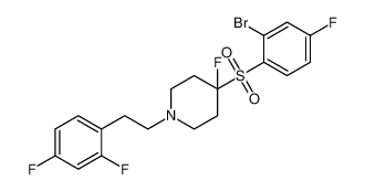 4-((2-bromo-4-fluorophenyl)sulfonyl)-1-(2,4-difluorophenethyl)-4-fluoropiperidine CAS:797750-29-9 manufacturer & supplier