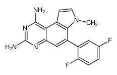 6-(2,5-difluorophenyl)-7-methyl-7H-pyrrolo[3,2-f]quinazoline-1,3-diamine CAS:797755-55-6 manufacturer & supplier