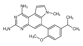 6-(5-isopropyl-2-methoxyphenyl)-7-methyl-7H-pyrrolo[3,2-f]quinazoline-1,3-diamine CAS:797756-11-7 manufacturer & supplier