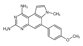 6-(4-methoxyphenyl)-7-methyl-7H-pyrrolo[3,2-f]quinazoline-1,3-diamine CAS:797756-28-6 manufacturer & supplier