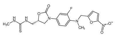 (S)-1-((3-(3-fluoro-4-(methyl((5-nitrofuran-2-yl)methyl)amino)phenyl)-2-oxooxazolidin-5-yl)methyl)-3-methylthiourea CAS:797759-15-0 manufacturer & supplier