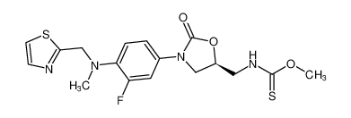 O-methyl (S)-((3-(3-fluoro-4-(methyl(thiazol-2-ylmethyl)amino)phenyl)-2-oxooxazolidin-5-yl)methyl)carbamothioate CAS:797759-44-5 manufacturer & supplier