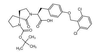 (2S,5'S)-3-[4-(2,6-dichlorobenzyloxy)phenyl]-2-(1-tert-butoxycarbonyl-6-oxo-1,7-diazaspiro[4.4]nonane-7-yl)propanoic acid CAS:797760-62-4 manufacturer & supplier