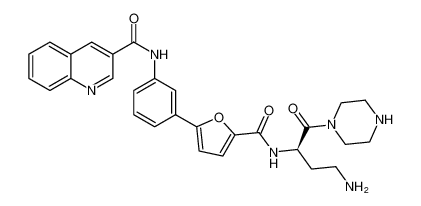 (R)-N-(3-(5-((4-amino-1-oxo-1-(piperazin-1-yl)butan-2-yl)carbamoyl)furan-2-yl)phenyl)quinoline-3-carboxamide CAS:797770-27-5 manufacturer & supplier