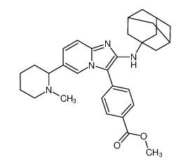 methyl 4-(2-(adamantan-1-ylamino)-6-(1-methylpiperidin-2-yl)imidazo[1,2-a]pyridin-3-yl)benzoate CAS:797785-89-8 manufacturer & supplier