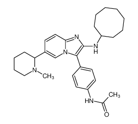 N-(4-(2-(cyclooctylamino)-6-(1-methylpiperidin-2-yl)imidazo[1,2-a]pyridin-3-yl)phenyl)acetamide CAS:797785-90-1 manufacturer & supplier