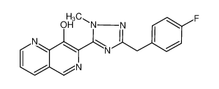 7-(3-(4-fluorobenzyl)-1-methyl-1H-1,2,4-triazol-5-yl)-1,6-naphthyridin-8-ol CAS:797786-95-9 manufacturer & supplier