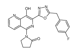 1-(7-(5-(4-fluorobenzyl)-1,3,4-oxadiazol-2-yl)-8-hydroxy-1,6-naphthyridin-5-yl)pyrrolidin-2-one CAS:797787-05-4 manufacturer & supplier