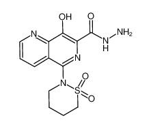 5-(1,1-dioxido-[1,2]thiazinan-2-yl)-8-hydroxy-[1,6]naphthyridine-7-carbohydrazide CAS:797788-28-4 manufacturer & supplier