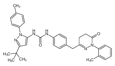 1-(3-(tert-butyl)-1-(p-tolyl)-1H-pyrazol-5-yl)-3-(4-((6-oxo-1-(o-tolyl)-1,4,5,6-tetrahydropyridazin-3-yl)methyl)phenyl)urea CAS:797792-56-4 manufacturer & supplier