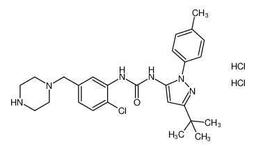 1-(3-(tert-butyl)-1-(p-tolyl)-1H-pyrazol-5-yl)-3-(2-chloro-5-(piperazin-1-ylmethyl)phenyl)urea dihydrochloride CAS:797792-64-4 manufacturer & supplier