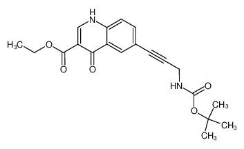 6-(3-tert-butoxycarbonylamino-prop-1-ynyl)-1,4-dihydro-4-oxo-quinoline-3-carboxylic acid ethyl ester CAS:797815-73-7 manufacturer & supplier