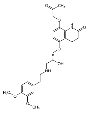 (R)(+)-8-acetonyloxy-5-(3-(3,4-dimethoxyphenethylamino)-2-hydroxypropoxy)-3,4-dihydrocarbostyril CAS:79784-52-4 manufacturer & supplier