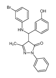 4-[(3-Bromo-phenylamino)-(3-hydroxy-phenyl)-methyl]-5-methyl-2-phenyl-2,4-dihydro-pyrazol-3-one CAS:79788-47-9 manufacturer & supplier