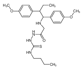 1-[[2-[1,2-bis(4-methoxyphenyl)butylamino]acetyl]amino]-3-butylthiourea CAS:79797-42-5 manufacturer & supplier