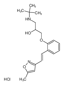 1-tert-Butylamino-3-{2-[(E)-2-(5-methyl-isoxazol-3-yl)-vinyl]-phenoxy}-propan-2-ol; hydrochloride CAS:79798-25-7 manufacturer & supplier