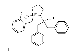 2-[1-[(2-fluorophenyl)methyl]-1-methylpyrrolidin-1-ium-2-yl]-1,3-diphenylpropan-2-ol,iodide CAS:79808-77-8 manufacturer & supplier