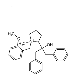 2-[1-[(2-methoxyphenyl)methyl]-1-methylpyrrolidin-1-ium-2-yl]-1,3-diphenylpropan-2-ol,iodide CAS:79808-81-4 manufacturer & supplier