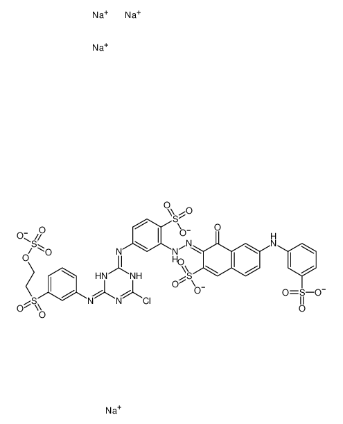 tetrasodium,(3Z)-3-[[5-[[4-chloro-6-[3-(2-sulfonatooxyethylsulfonyl)anilino]-1,3,5-triazin-2-yl]amino]-2-sulfonatophenyl]hydrazinylidene]-4-oxo-6-(3-sulfonatoanilino)naphthalene-2-sulfonate CAS:79809-26-0 manufacturer & supplier