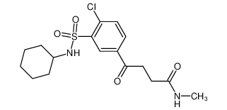 4-(4-Chloro-3-cyclohexylsulfamoyl-phenyl)-N-methyl-4-oxo-butyramide CAS:79822-00-7 manufacturer & supplier