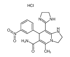 7-(3-Nitrophenyl)-1,2,3,7-tetrahydro-8-(2-imidazolin-2-yl)-5-methylimidazo(1,2-a)pyridin-6-carboxamid-hydrochlorid CAS:79823-03-3 manufacturer & supplier