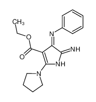 4,5-Dihydro-5-imino-4-phenylimino-2-(1-pyrrolidinyl)-1H-pyrrol-3-carbonsaeure-ethylester CAS:79823-72-6 manufacturer & supplier