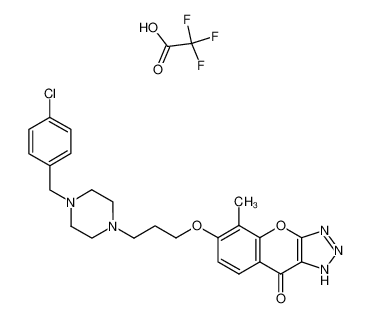 6-{3-[4-(4-Chloro-benzyl)-piperazin-1-yl]-propoxy}-5-methyl-1H-4-oxa-1,2,3-triaza-cyclopenta[b]naphthalen-9-one; compound with trifluoro-acetic acid CAS:79837-39-1 manufacturer & supplier