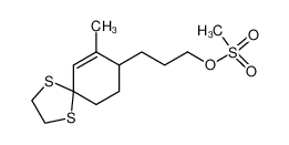 Methanesulfonic acid 3-(7-methyl-1,4-dithia-spiro[4.5]dec-6-en-8-yl)-propyl ester CAS:79839-57-9 manufacturer & supplier