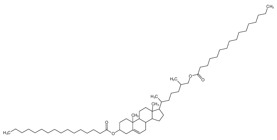 Hexadecanoic acid 17-(6-hexadecanoyloxy-1,5-dimethyl-hexyl)-10,13-dimethyl-2,3,4,7,8,9,10,11,12,13,14,15,16,17-tetradecahydro-1H-cyclopenta[a]phenanthren-3-yl ester CAS:79849-14-2 manufacturer & supplier