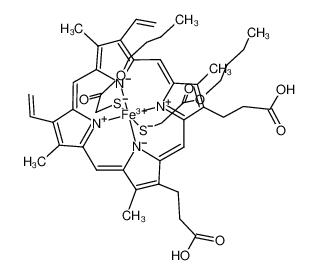 Fe(III)(hemin)(thioglycolate butyl ester)2(1-) CAS:79850-23-0 manufacturer & supplier