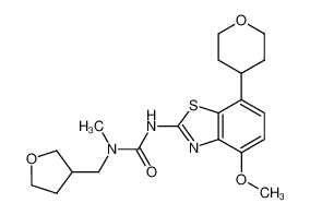 3-[4-methoxy-7-(tetrahydro-pyran-4-yl)-benzothiazol-2-yl]-1-methyl-1-(tetrahydro-furan-3-ylmethyl)-urea CAS:798533-06-9 manufacturer & supplier