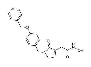 2-(1-(4-(benzyloxy)benzyl)-2-oxo-2,5-dihydro-1H-pyrrol-3-yl)-N-hydroxyacetamide CAS:798543-03-0 manufacturer & supplier