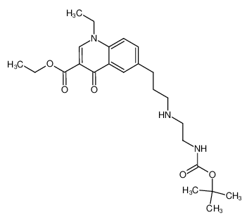 6-[3-(2-tert-butoxycarbonylamino-ethylamino)-propyl]-1-ethyl-4-oxo-1,4-dihydro-quinoline-3-carboxylic acid ethyl ester CAS:798545-08-1 manufacturer & supplier