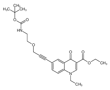 6-(3-{[2-({[(1,1-dimethylethyl)oxy]carbonyl}amino)ethyl]oxy}-1-propyn-1-yl)-1-ethyl-4-oxo-1,4-dihydro-3-quinolinecarboxylic acid ethyl ester CAS:798545-19-4 manufacturer & supplier