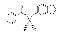 rel-(2R,3R)-2-(benzo[d][1,3]dioxol-5-yl)-3-benzoylcyclopropane-1,1-dicarbonitrile CAS:798546-91-5 manufacturer & supplier